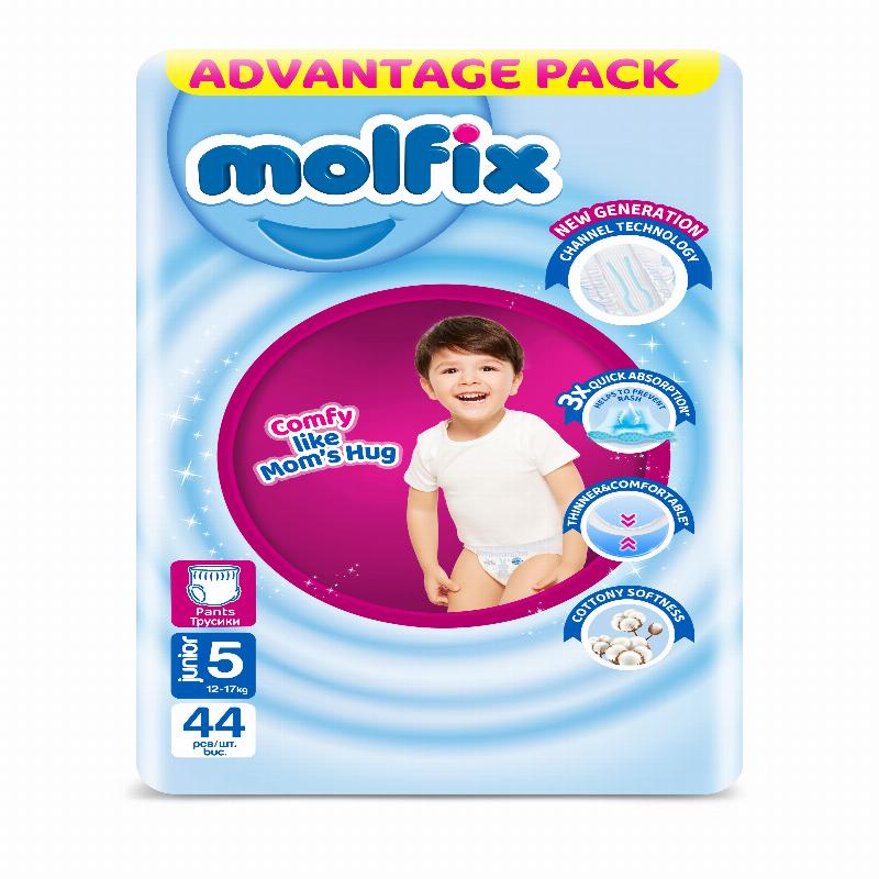 MOLFIX Трусики "5" junior 12-17 кг JUMBO 44 шт//4
